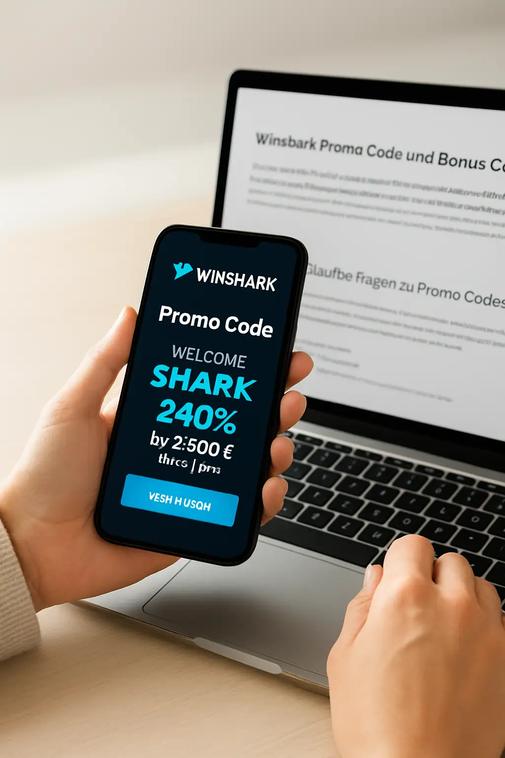 Winshark Promo Code und Bonus Codes visual guide for Winshark Casino